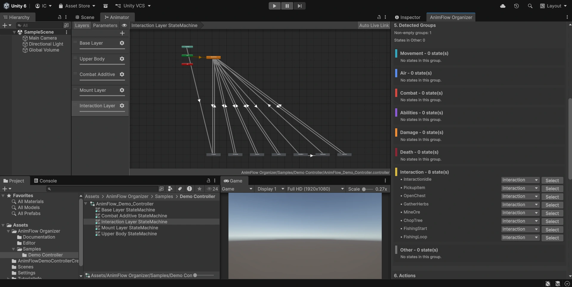 Interaction layer preview