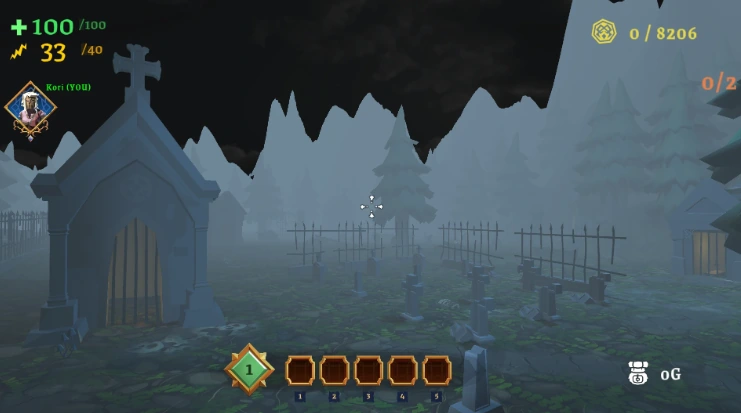 Haunted graveyard gameplay